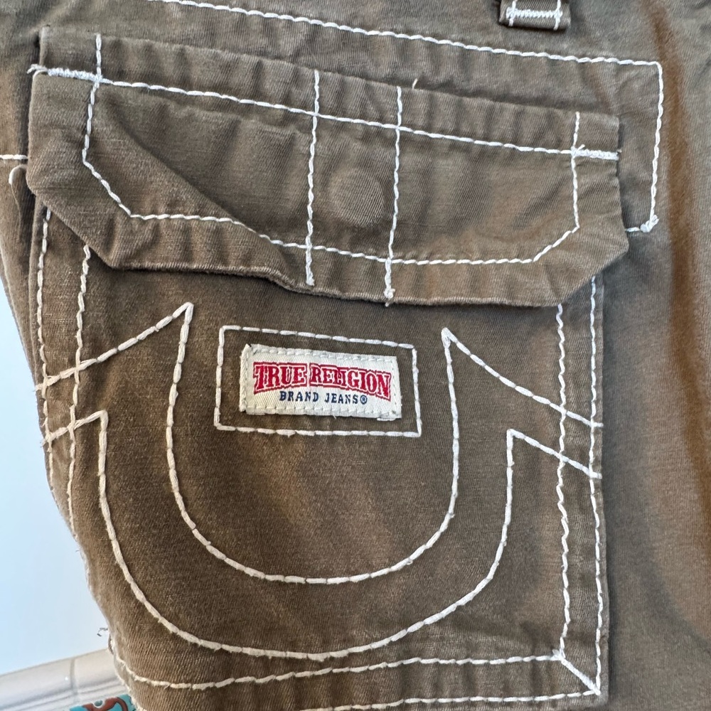 True Religion Brown Cargo Pants